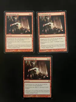 Blasphemous Act x3 [Innistrad] Magic MTG Cards MP/HP - Image 1