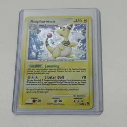 Pokemon Ampharos LV.52 Holographic Rare 1/132 Secret Wonders 2007 DP TCG Card - Image 1