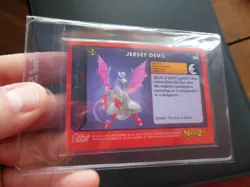 MetaZoo Topps Chrome Jersey Devil 02/99 Green Refractor Card - Image 2