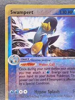 Swampert 13/109 R-Holo Rare💦 Ex Ruby & Sapphire Pokemon Card NM/LP +FREE Mew #8 - Image 3