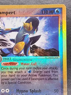 Swampert 13/109 R-Holo Rare💦 Ex Ruby & Sapphire Pokemon Card NM/LP +FREE Mew #8 - Image 4