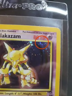 Alakazam 1/130 Holo Swirl - Base Set 2 - Pokemon Card - Lightly Played - Image 3