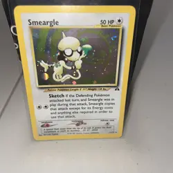 Pokemon TCG Smeargle 11/75 Neo Discovery Unlimited Edition Holo Rare Card NM - Image 1