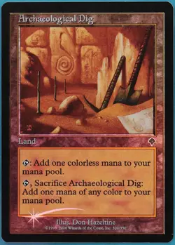 Archaeological Dig FOIL Invasion PLD Land Uncommon CARD (408099) ABUGames - Image 1