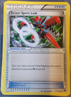 Scizor Spirit Link 111/122 XY: Breakpoint Set Pokemon Trading Cards Game NM/MINT - Image 1