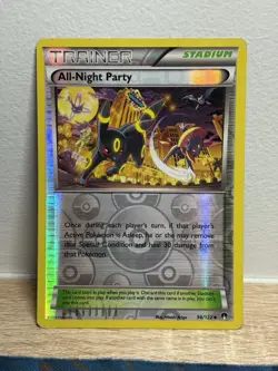 All-Night Party 96/122 Reverse Holo Umbreon XY BREAKPoint Pokemon Card LP - Image 1
