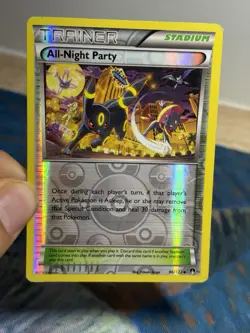 All-Night Party 96/122 Reverse Holo Umbreon XY BREAKPoint Pokemon Card LP - Image 3