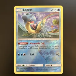 Pokemon TCG Lapras Reverse Holo Card 36/236 Sm-Unified Minds - Image 1