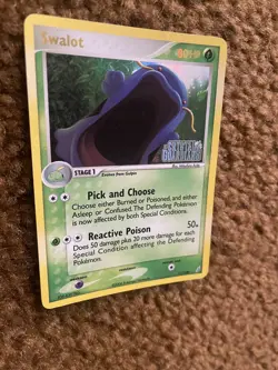 Swalot 11/100 Stamped Reverse Holo EX Crystal Guardians Pokemon TCG 2004 Card - Image 1