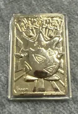 Genetic Pokemon Evolution Togepi 23K Gold Card in case "1999" - COA - Image 1