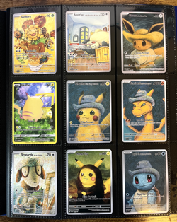 FULL 9 CARD SET - Pokemon X Van Gogh - Custom Pokemon Fan Art ACG Cards - Image 1