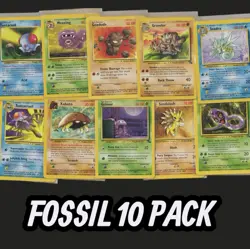 Pokemon TCG Fossil Unlimited Bundle Vintage x10 Cards NM/LP - Image 1