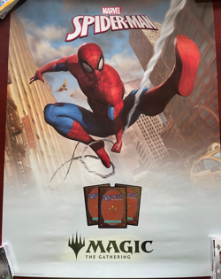 MTG Spider-Man Magic The Gathering Spiderman 18 x 24 FOIL Promo Poster - Image 1