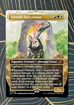 Gishath, Sun's Avatar [BORDERLESS} | The Lost Caverns of Ixalan (MTG) | NM EN - Image 1