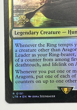 MTG Aragorn, Company Leader Prerelease Foil Promo LTR #191 Lord of the Rings - Image 5