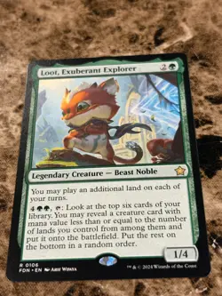 LOOT, EXUBERANT EXPLORER Magic the Gathering MTG Foundations - Image 1