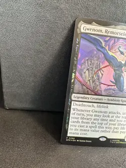 GWENOM, REMORSELESS FOIL - Promo / Mythic - SPM Marvel's Spider-Man MTG - Image 2