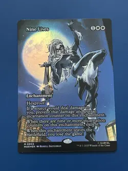 MTG Nine Lives #0003 Foil Borderless M Marvel Universe Spider Man - Image 1