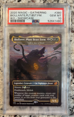 MTG English Biollante, Plant Beast Form Ikoria: Lair of Behemoths PSA 10 - Image 1