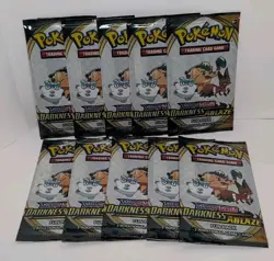 Pokemon Darkness Ablaze - Fun Pack - 3 Cards - Lot Of 10 Packs Factory Sealed - Image 1