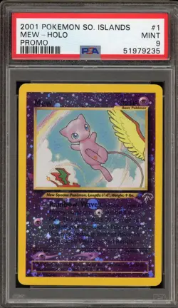 Pokemon Mew Southern Islands Holo Promo #1 PSA 9 Mint - Image 1
