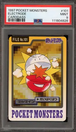 Pokemon Bandai Carddass Electrode Japanese #101 PSA 9 Mint - Image 1