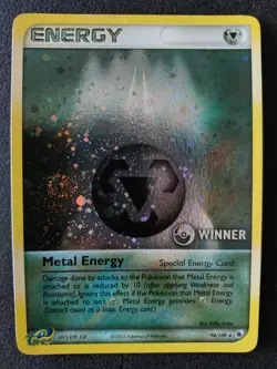 Pokemon Metal Energy Winner Stamp Promo Holo Swirl Ruby Sapphire Set 94/109 NM - Image 1