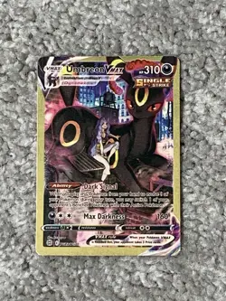 Pokemon Umbreon VMax HP310 Dark Signal #TG23/TG30 Gold Foil Fan Art NM! - Image 1