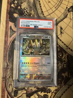 2025 Pokemon PRE EN Regigas Poke Ball Reverse Holo #086 PSA 9 Mint - Image 1