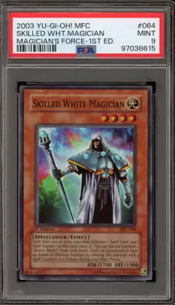 Yu-Gi-Oh! Skilled White Magician Magician's Force 1st Edition MFC-064 PSA 9 Mint - Image 1
