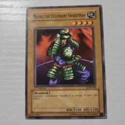 Yu-Gi-Oh! Masaki the Legendary Swordsman LOB-038 Common 1st Edition LP - Image 1