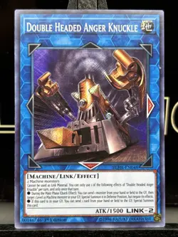 Double Headed Anger Knuckle BLHR-EN048 Secret Rare 1st Edition Holo NM YuGiOh - Image 3