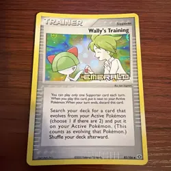 Wally's Training 85/106 Emerald Stamp Holo EX 2005 Pokemon Card - Image 1