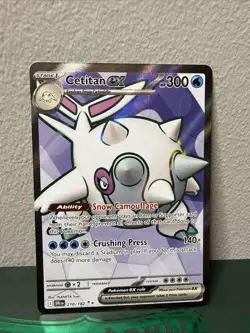 Pokemon TCG Cetitan EX Full Art Ultra Rare Holo 210/182 Destined Rivals Card NM - Image 1