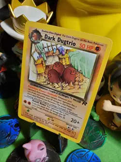Pokemon TCG Vintage 2000 Team Rocket Dark Dugtrio 23/82 NM/M Non Holo Rare Card - Image 3
