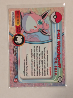Wigglytuff Topps Chrome #40 Pokemon Card - Image 2