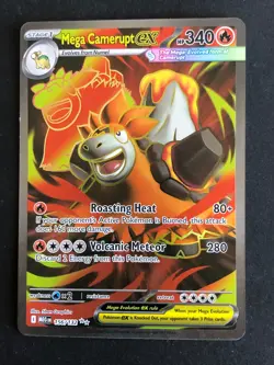 Pokemon TCG Card - Mega Camerupt Ex 156/132 Full Art NM Mega Evolutions - Image 1