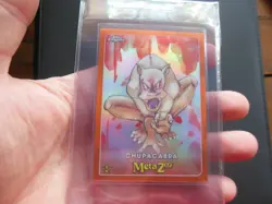 MetaZoo Topps Chrome Chupacabra 22/25 Orange Refractor Card - Image 1