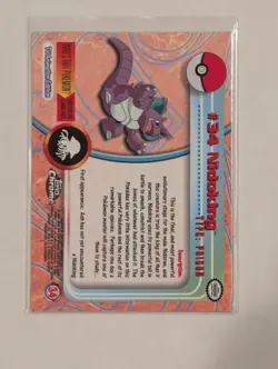 Nidoking Topps Chrome #34 Pokemon Card - Image 2
