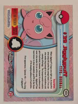 Jigglypuff Topps Chrome #39 Pokemon Card - Image 2