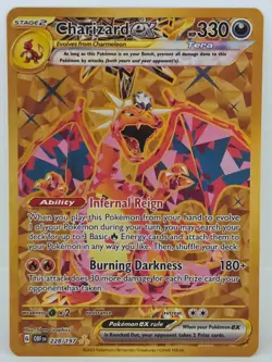 Charizard ex 228/197 Hyper Rare 🔥GOLD🔥 Obsidian Flames NM Pokemon Card - Image 1