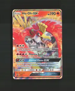 Ho-Oh GX SM57 Black Star Promo Ultra Rare Holo Pokemon Card NM - Image 1