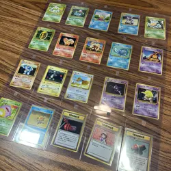 Pokemon Lot of 20 Vintage Japanese 1996 Base Set Cards Bulbasaur, Squirtle etc. - Image 1