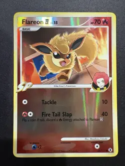 Pokemon 2009 Platinum Rising Rivals Flareon Reverse Holo Card #60/111 - Image 1
