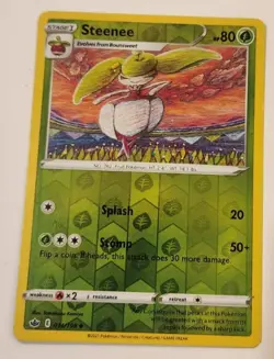 Steenee Chilling Reign Series Pokemon Card 14/198 Reverse Holo good condition - Image 1