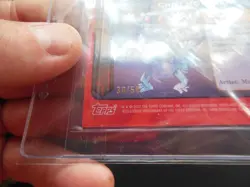 MetaZoo Topps Chrome Chibi Mothman 30/50 Gold Refractor Card - Image 3