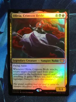 Olivia Crimson Bride Innistrad: Crimson Vow Foil NM Magic The Gathering - Image 1