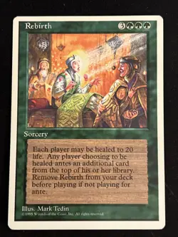 1x Rebirth Core Set 4th Edition MP MTG Magic the Gathering x1 MKE - Image 1