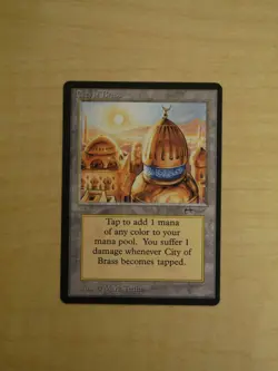 Magic the Gathering: City of Brass - Arabian Nights (VG+) - Image 1