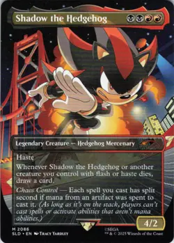 MTG Shadow the Hedgehog (2086) | NM | Secret Lair Drop Series {SLD} - Image 1
